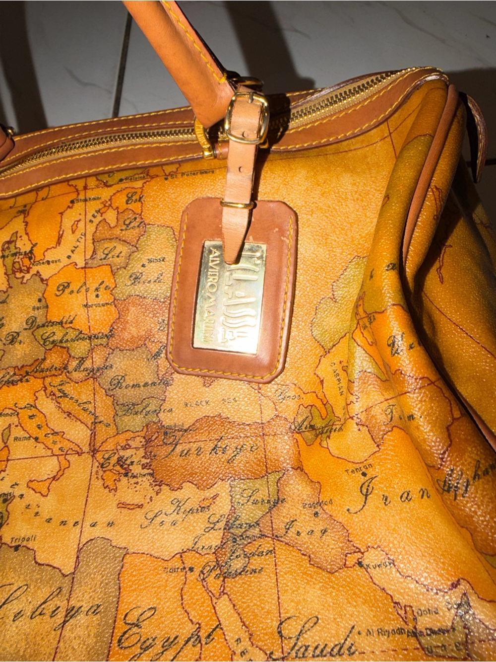 Alviero Martini 1ª Classe Geo Classic Large Boston Bag - Picture 10 of 16